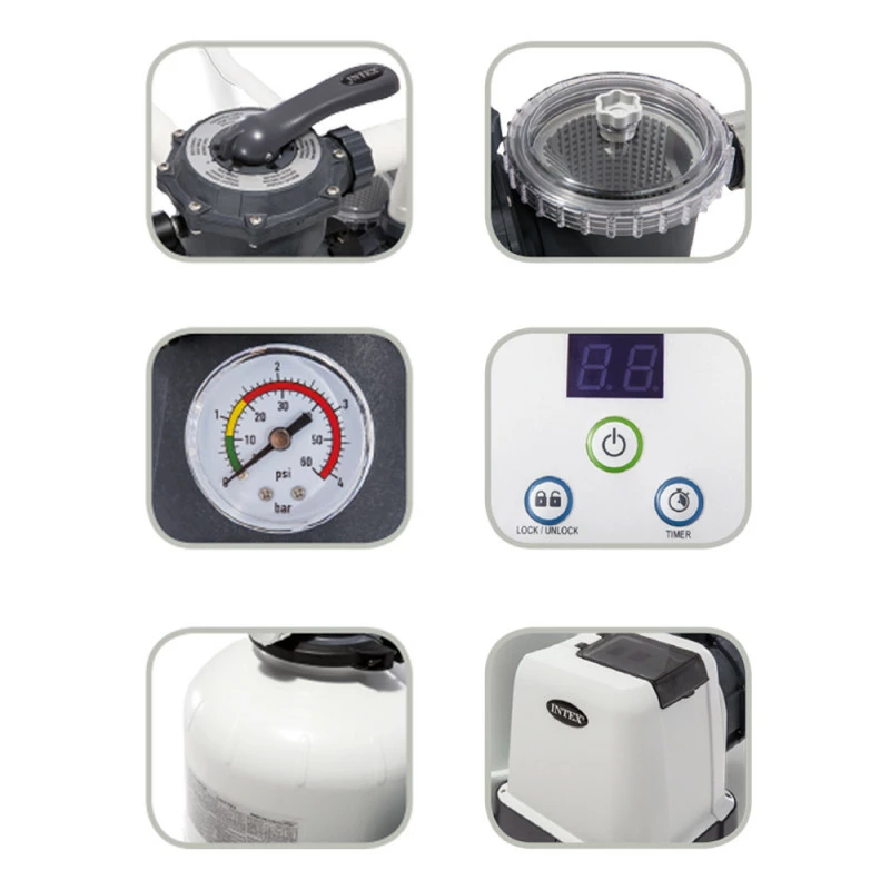 Depuradora De Arena 26646 De 7.900 L/h Intex 6 Depuradora De Arena 26646 De 7.900 L/h Intex - Imagen 4