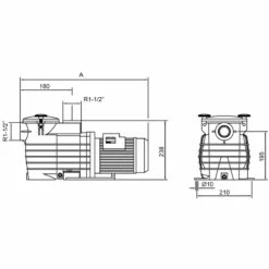 Bomba Ondina Kripsol Para Piscinas -GRE Ventas dimension ondina