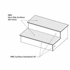 Escalera De Acceso A Spa De Astralpool -GRE Ventas escalera acceso spa grafito plano dibujo pelda os