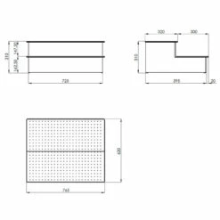 Escalera De Acceso A Spa De Astralpool -GRE Ventas escalera acceso spa grafito plano medidas