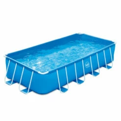Piscina 4,88 X 2,44 X 1,07 M Con Depuradora Y Escalera -GRE Ventas frame rectangular 1