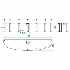 GRE Ventas -GRE Ventas medidas anclaje astralpool 20135