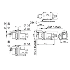 Bomba De Filtración BWT WP -GRE Ventas medidas wp 7000