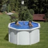 Piscina Desmontable Fidji Circular Gre 2 Piscina Desmontable Fidji Circular Gre -GRE Ventas piscina madera gre fidji kit240eco