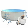 Piscina Circular Maliboo Con Depuradora De Arena 11.355 L/h -GRE Ventas piscina maliboo escalera depuradora