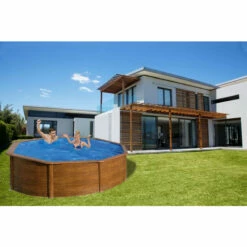 GRE Piscina Starpool Redonda Imitación Madera 120 Cm 17 GRE Piscina Starpool Redonda Imitación Madera 120 Cm -GRE Ventas piscina starpool gre acero madera redonda p460w exterior
