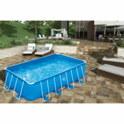 Piscina 4,88 X 2,44 X 1,07 M Con Depuradora Y Escalera -GRE Ventas piscina en patio
