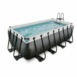 Piscina Black Limited 400x200x122cm -GRE Ventas piscina exit de cuero negro