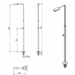 Ducha Exterior Minimal Gre -GRE Ventas plano dimensiones ducha minimal